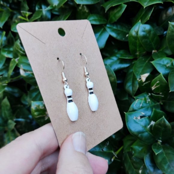 Bowling Pin Earrings - Picture 3 of 6